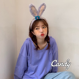 Candy Kids  เสื้อผ้าผู้ญิง แขนยาว เสื้อฮู้ด คลุมหญิง สไตล์เกาหลี แฟชั่น  สวยงาม ทันสมัย ทันสมัย พิเศษ A98J23H 36Z230909