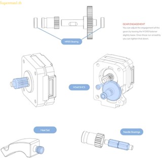 Best ชุดอะไหล่เกียร์เอ็กซ์ทรูเดอร์ แบบคู่ ข้อสั้น สําหรับเครื่องพิมพ์ 3D