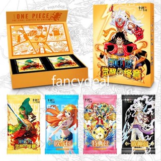 ใหม่ล่าสุด ONE PIECE การ์ดเกม Luffy Zoro Nami Chopper TCG สําหรับเด็ก