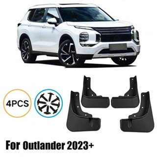 ⚡NEW 8⚡4PCS Car Mud Flaps Mud Guards Splash Fender for Outlander 2022 2023 ABS Black