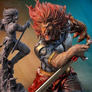 9.9 เหนื่อยมากZb3d Lion King Brave โมเดลเรซิ่น สีขาว ขนาด 50 มม. 75 มม. TD-4576 3D JYKW