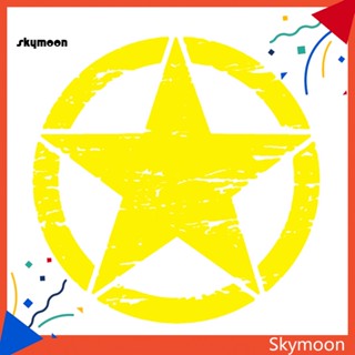 Skym* สติกเกอร์ไวนิล ลายกราฟฟิค ดาว สะท้อนแสง สําหรับติดตกแต่งหน้าต่างรถยนต์