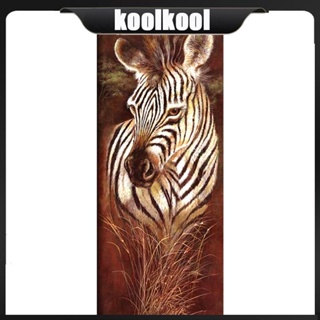 Kool Zebra ภาพจิตรกรรมปักครอสติส ติดประดับเพชร 5D DIY สําหรับตกแต่งบ้าน