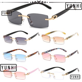 Yunhi แว่นตากันแดด พังก์ ผู้ชาย ผู้หญิง UV400 แว่นตาแฟชั่นเฉดสี