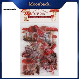 &lt;moonback&gt; สติกเกอร์ใส ลายดอกไม้ ดอกทิวลิป เห็ด ลอกออกได้ สําหรับติดตกแต่งไดอารี่ เครื่องเขียน 80 ชิ้น ต่อชุด