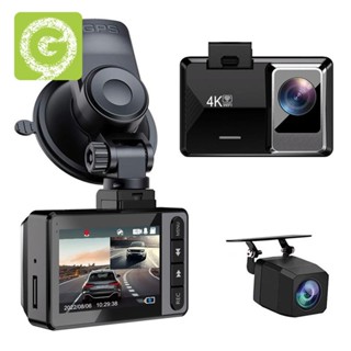 กล้องบันทึกวิดีโอ DVR 4K&amp;1080P WIFI GPS Dashcam Dash Cam สําหรับรถยนต์