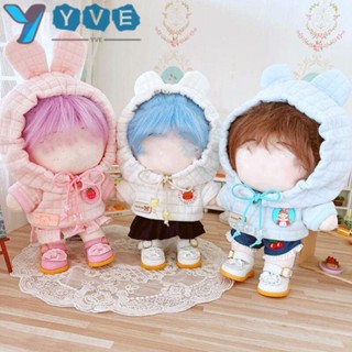 Yve เสื้อกันหนาว มีฮู้ด แฮนด์เมด สําหรับตุ๊กตา 1/111/12 OB11 20 ซม. 1/12BJD