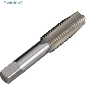 Twinkle ดอกต๊าปเรียว เหล็ก M8X1.25 ความเร็วสูง สีเงิน สําหรับงานโลหะ