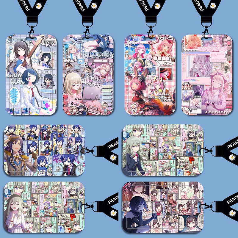 Project Sekai Student School ID Card Holder Work ID Personal ID Lanyard Name Card Case