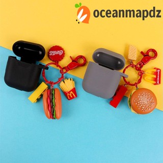 Oceanmapdz แฮมเบอร์เกอร์ พวงกุญแจ บิสกิต เรซิน เรียบง่าย แซนวิช สีสัน อาหาร ของขวัญวันเกิด