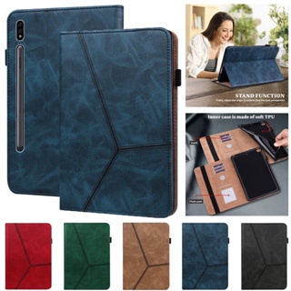 เคสแท็บเล็ตหนัง ฝาพับ พร้อมช่องใส่บัตร และขาตั้ง สําหรับ Samsung Galaxy Tab S9 S8 11 นิ้ว 12.4 นิ้ว SM-X710 X716B X718U SM-X810 X816B X818U