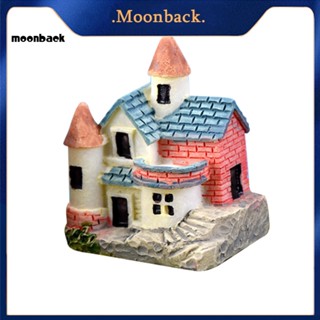 &lt;moonback&gt; บ้านปราสาทเรซิ่น ขนาดเล็ก สําหรับตกแต่งสวน