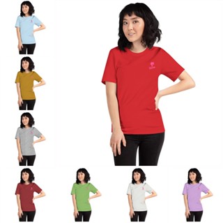 เสื้อยืด คอกลม แขนสั้น โพลีเอสเตอร์ หรูหรา สําหรับผู้หญิง และผู้ชาย