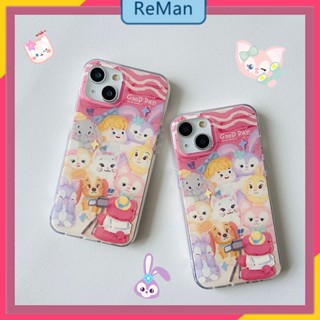  เคสโทรศัพท์มือถือ ลายการ์ตูน Duffy Bear Family น่ารัก สําหรับ Apple 13promax 12pro 11 14Promax 14plus 13 12pro 12 Xr Xs max 78 Plus 13 pro max 13 12pro 12Promax