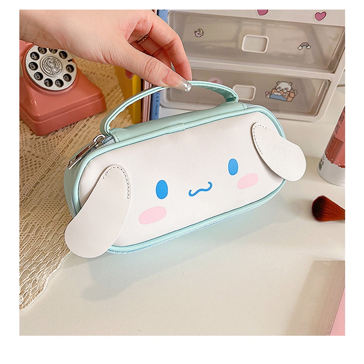 SANRIO กระเป๋าเครื่องเขียน กระเป๋าดินสอ ปากกา ขนาดใหญ่ จุของได้เยอะ แบบพกพา