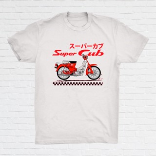 Honda C-70 Kapcai Vintage Motorcycle T-Shirt Unisex Tee Streetwear Cotton_03