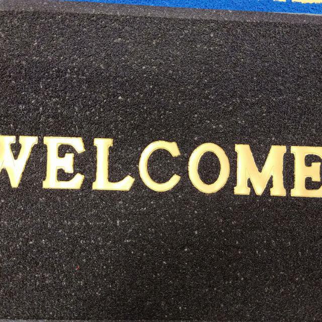 อุปกรณ์แต่งบ้าน พรมเช็ดเท้าwelcome ผ้าเช็ดเท้า  พรมกันลื่น พรมดักฝุ่น พรมเช็ดเท้ายาง welcome ขนาดใหญ