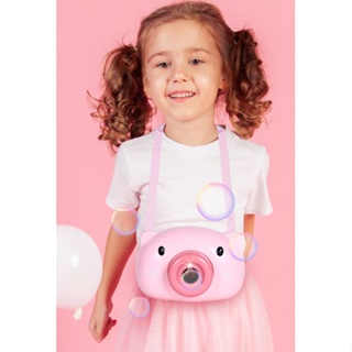 Zeeva กล้องหมูชมพูเป่าฟองสบู่ เครื่องเป่าฟองสบู่ ใส่ถ่าน AAA  Bubble Machine