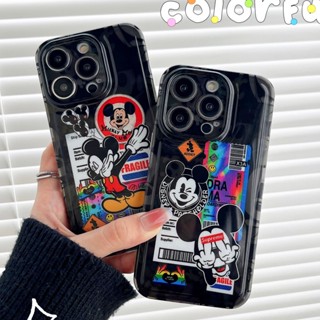 เคสโทรศัพท์มือถือเจลลี่ กันกระแทก ลายการ์ตูนมิกกี้เมาส์ สําหรับ iPhone 11 12 13 14 Pro Max