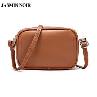 Jasmin NOIR กระเป๋าสะพายไหล่ หนัง PU ขนาดเล็ก สีพื้น สําหรับสตรี