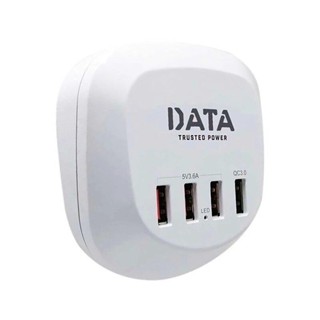 Plug Data USB 3Port 3.6A+Quick Charger 1Port 1.2M ปลั๊กไฟ 4USB