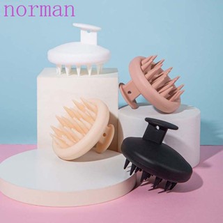 Norman Silicone Head Massage Comb Dry and Wet Two hair brush