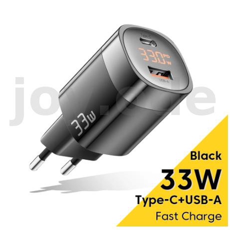 Essager JT-P18 33W ที่ชาร์จ USB PD 2 พอร์ต 33W USB-A+Type-C QC3.0 PD3.0 AFC FCP SCP PPS ชาร์จเร็ว ติดผนัง