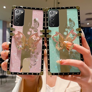 เคสโทรศัพท์มือถือ พร้อมขาตั้ง หรูหรา สําหรับ Samsung Galaxy Note20 Ultra Note20 Note10 Note10+ Note9 Note8