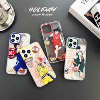 เคสแข็ง สำหรับ ไอโฟน iPhone 14 Pro Max iPhone 13 Pro Max iPhone 12 Pro Max iPhone 11 Cartoon ดราก้อนบอล Dragon Ball Z x สแลมดังก์ Slam Dunk Hard Case