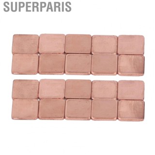 Superparis Copper Heat Sink  Reduce Maintenance Rate  Heat Sink Shim 15x15mm  for CPU