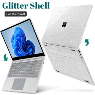 เคสพลาสติก PC แบบแข็ง ประดับกลิตเตอร์ สําหรับแล็ปท็อป Microsoft Surface Laptop Go 2 3 4 5 13.5 15 นิ้ว