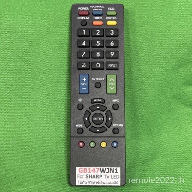 รีโมทคอนโทรลทีวี sharp led gb147wjn1