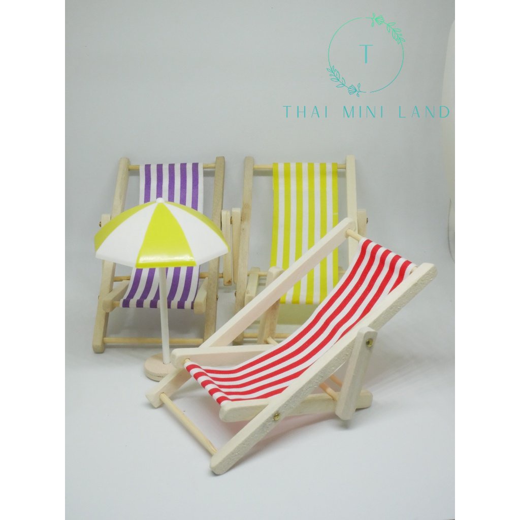 ร่มชายหาดจิ๋ว (สำหรับตกแต่ง) เก้าอี้ชายหาด ร่มชายหาด เก้าอี้ เก้าอี้จิ๋ว ร่มจิ๋ว สินค้าอื่นๆ