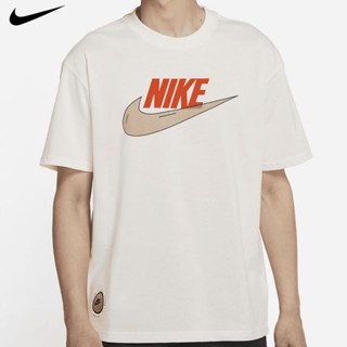 Nike เสื้อยืดคอกลม แขนสั้น ผ้าฝ้าย ระบายอากาศ ทรงหลวม สําหรับผู้ชาย DJ1340