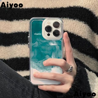 ✅เคสโทรศัพท์มือถือ แบบนิ่ม สีฟ้า สําหรับ Apple 13 8plusinsเคสโทรศัพท์มือถือ ป้องกัน ลายศิลปะ แนวสตรีท เรียบง่าย สําหรับ Apple iPhone 12 7 xr 11 14promax 3TFT