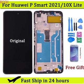 ชุดประกอบหน้าจอสัมผัส LCD สําหรับ Huawei P Smart 2021 PPA-LX2 X10 Lite Honor 10X Lite Y7A