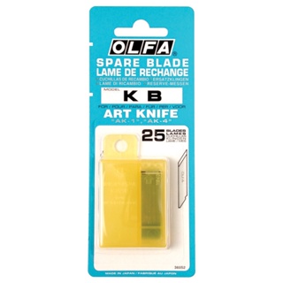 Olfa ใบมีดคัตเตอร์ 6 มม. (แพ็ค25ใบ)   KB