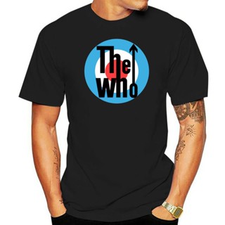 เสื้อยืดลําลอง แขนสั้น คอกลม พิมพ์ลายโลโก้ The Who Target Maglia Uomo Ufficiale Music Group สําหรับผู้ชาย