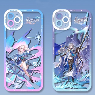 Honkai:Star Rail Mobile Case March 7th Game Bailu Transparent shell Bronya anime Yanqing animation Clara Custom Herta Student Kafka protective case