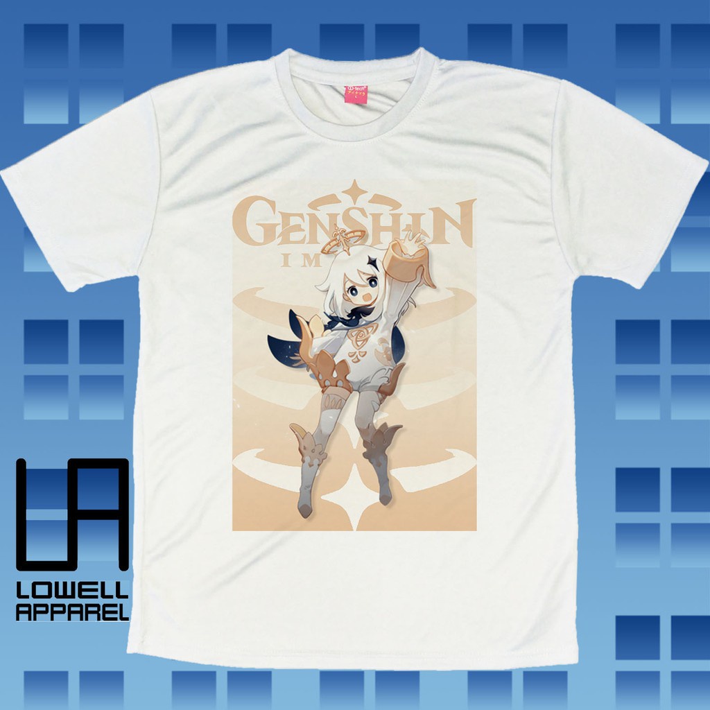 TEE QMPaimon Genshin Impact Gamer T-shirt - Unisex - Sublimation - Dri-fit_05
