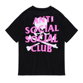 Assc เสื้อยืดแขนสั้น พิมพ์ลายหัวกะโหลก สีชมพู สําหรับผู้ชาย และผู้หญิง