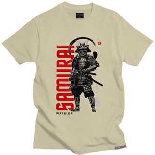 【HOT】ROUNDคอลูกเรือNeckGorgeous Samurai Bushido เสื้อยืดแขนสั้น ผ้าฝ้าย 100% พิมพ์ลายกราฟฟิค Samurai Bushido Code สําหรั