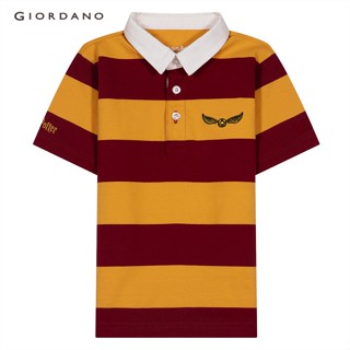 GIORDANO เสื้อโปโลเด็ก Juniors Stripe Polo 03013299