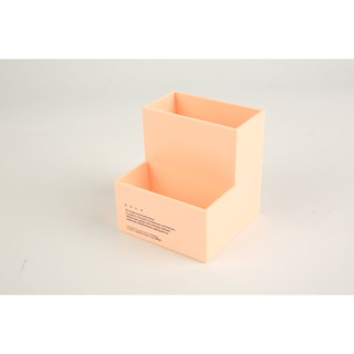 กล่องเก็บของสองช่องเดสก์ท็อปที่เก็บปากกาที่ใส่ปากกาสำนักงานที่เก็บปากกา Creative Fashion Diagonal Pen Box