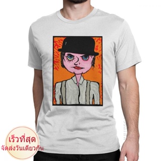 VYF  เสื้อยืดผ้าฝ้าย 100% แขนสั้น พิมพ์ลาย A Clockwork Orange Alex Kubrick Burgess Droogs Anthony โอเวอร์ไซซ์ สําหรับผู้