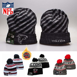 Nfl ATLANTA FALCONS หมวกผ้าวูล บุกํามะหยี่ ฤดูหนาว อบอุ่น หมวกถัก หมวก Unisex ของขวัญฤดูหนาว