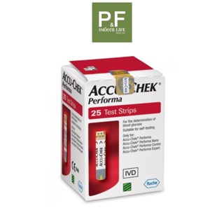 Accu-Chek Performa Strip 25ชิ้น/กล่อง แผ่นตรวจวัดระดับน้ำตาล