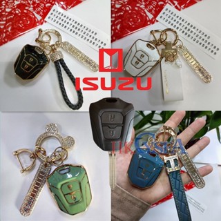 เคสกุญแจรีโมทรถยนต์ พร้อมพวงกุญแจ สําหรับ Isuzu X Series D-Max Mu-X 2021 2022 2023 Isuzu D-Max New D-Max Mu-7