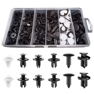 100pcs Universal Accessories Fastener Retainer Portable Lightweight Bumper Expansion Plastic Rivets Car Clips