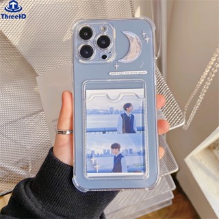 เคสโทรศัพท์มือถือ ลายดวงจันทร์ พร้อมช่องใส่บัตร สําหรับ Huawei Y6p Y7A Y9A Y9s Nova 10se 8i 7i 6se 4e 3i P30Lite Y9 Prime 2019